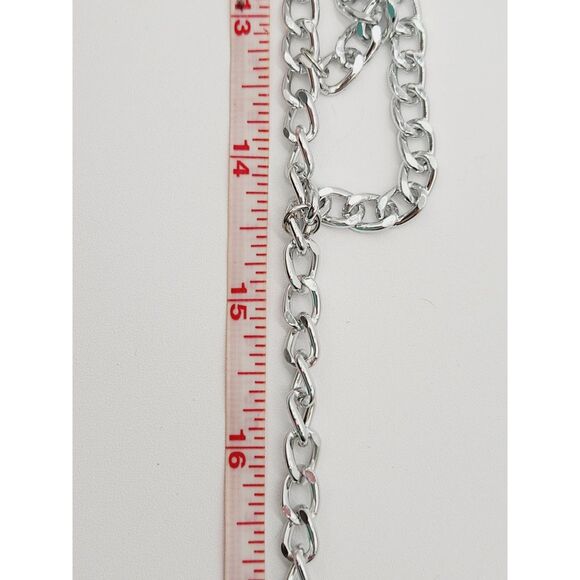 Retro Y2K Coin Belt 15-36" Layered 3 Strand Front Chain Cameo Coin Dangle Chic - Picture 11 of 12